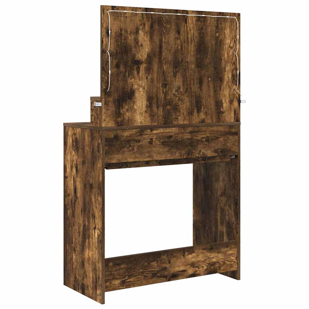 vidaXL Toaletki do sypialni z szufladą Dąb wędzony 80 x 39,6 x 135 cm