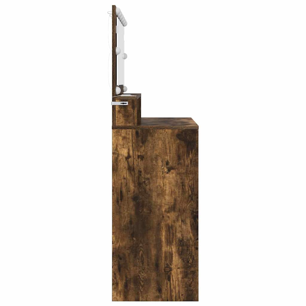 vidaXL Toaletki do sypialni z szufladą Dąb wędzony 80 x 39,6 x 135 cm