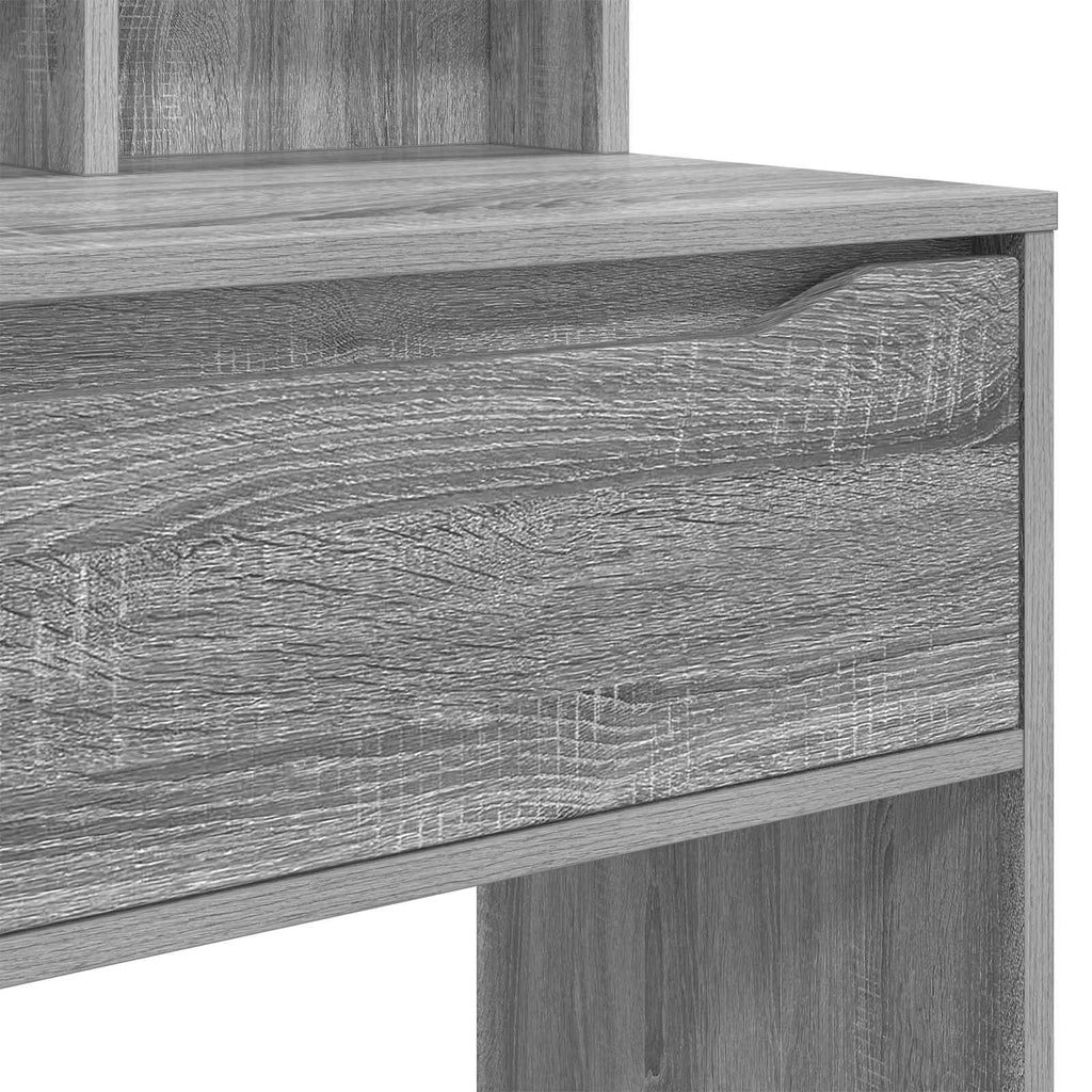 vidaXL Toaletki do sypialni Szary Sonoma 80 x 39,6 x 135 cm