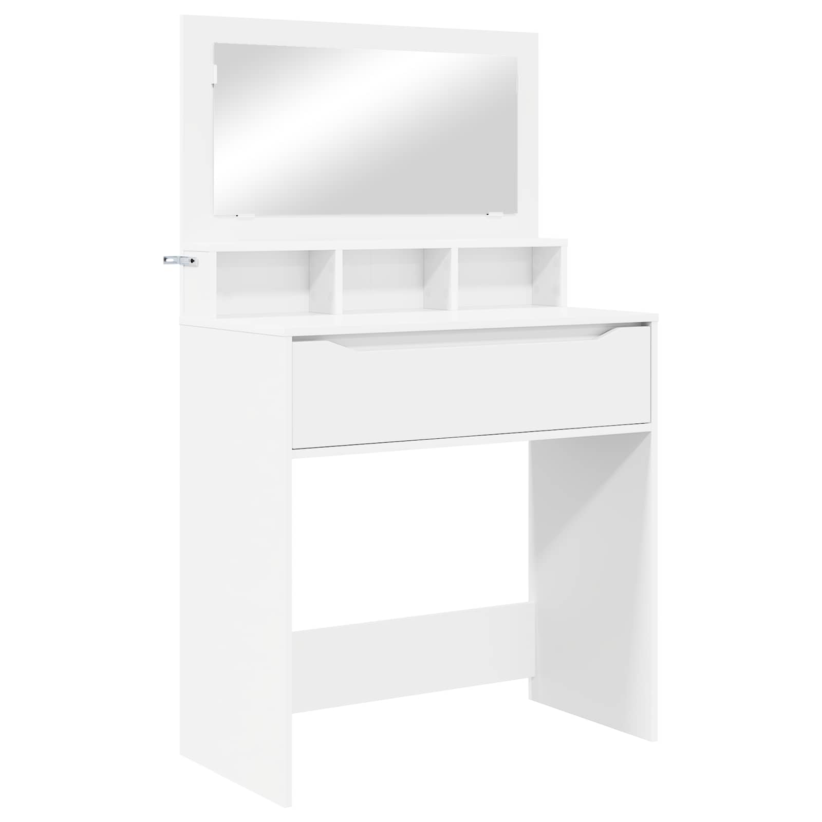 vidaXL Toaletki do sypialni Biały 80 x 39,6 x 135 cm