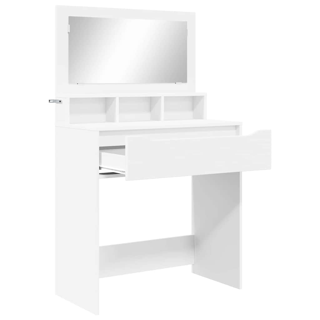 vidaXL Toaletki do sypialni z szufladą Biały 80 x 39,6 x 135 cm