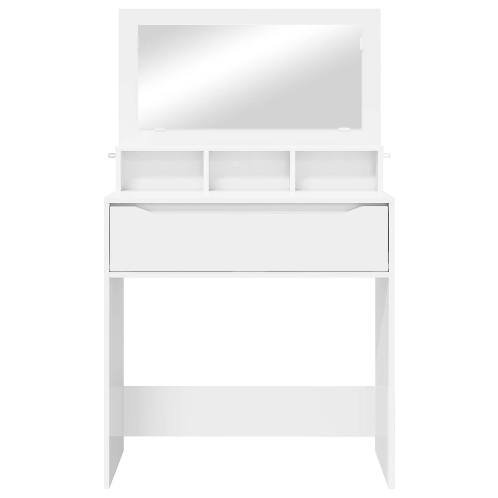 vidaXL Toaletki do sypialni Biały 80 x 39,6 x 135 cm
