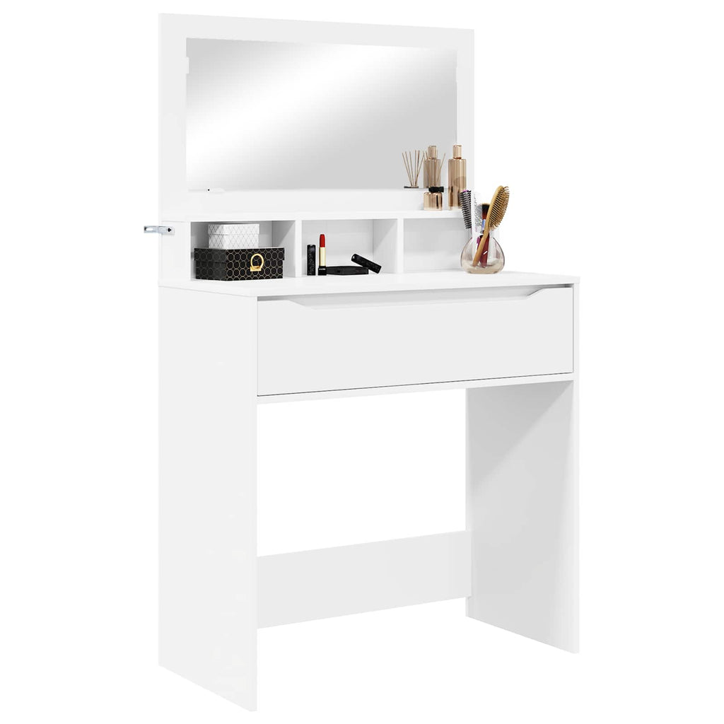 vidaXL Toaletki do sypialni Biały 80 x 39,6 x 135 cm