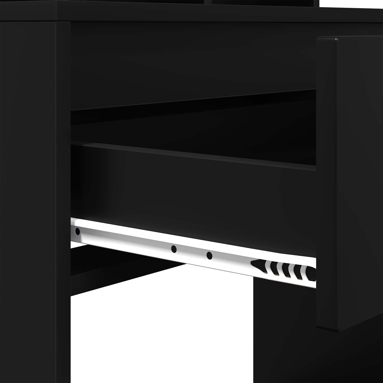 vidaXL Toaletki do sypialni Czarny 80 x 39,6 x 135 cm