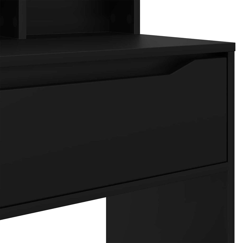 vidaXL Toaletki do sypialni Czarny 80 x 39,6 x 135 cm