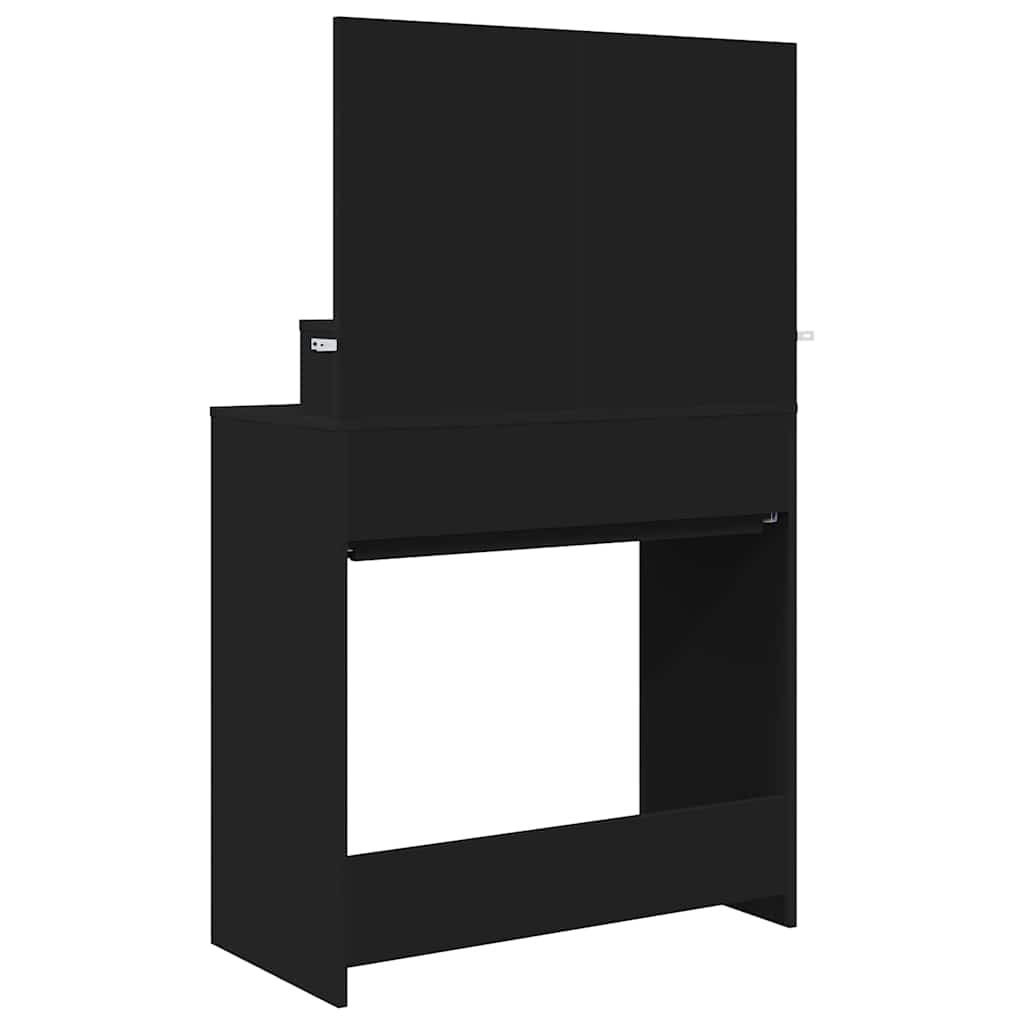 vidaXL Toaletki do sypialni z szufladą Czarny 80 x 39,6 x 135 cm