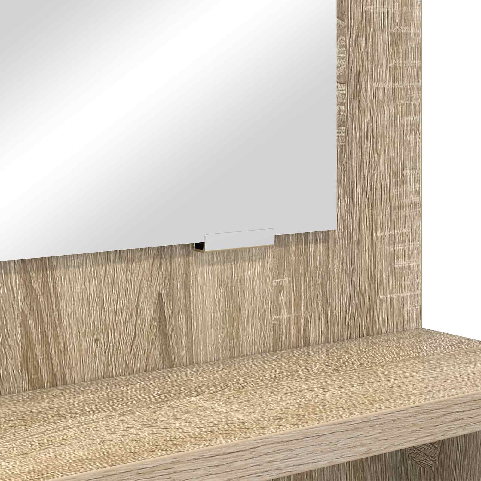 vidaXL Toaletki do sypialni Dąb Sonoma 80 x 39,6 x 135 cm