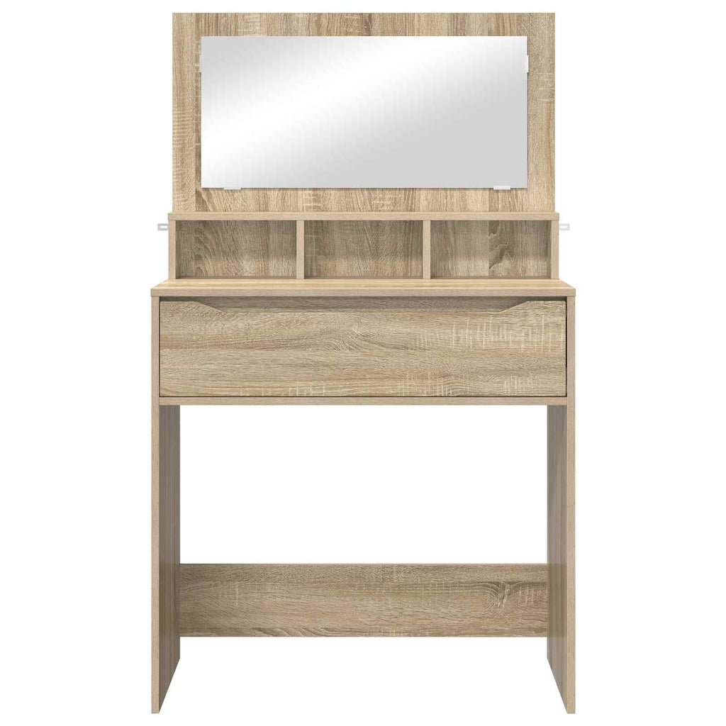 vidaXL Toaletki do sypialni Dąb Sonoma 80 x 39,6 x 135 cm