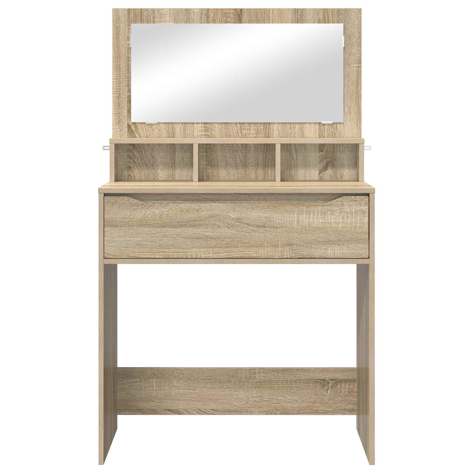 vidaXL Toaletki do sypialni Dąb Sonoma 80 x 39,6 x 135 cm