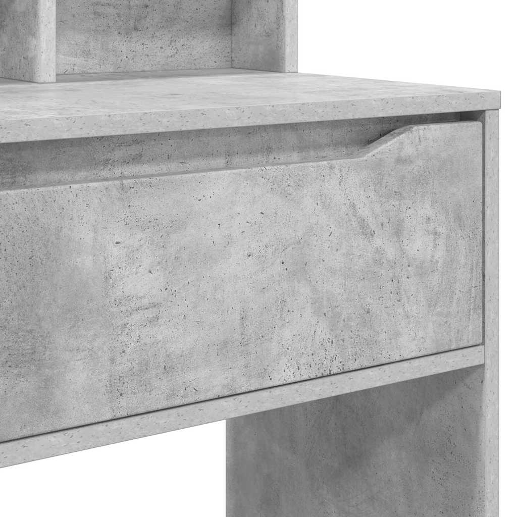 vidaXL Toaletki do sypialni Betonowy szary 80 x 39,6 x 135 cm
