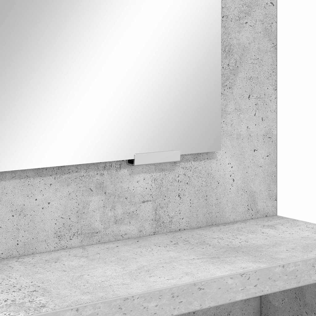 vidaXL Toaletki do sypialni Betonowy szary 80 x 39,6 x 135 cm