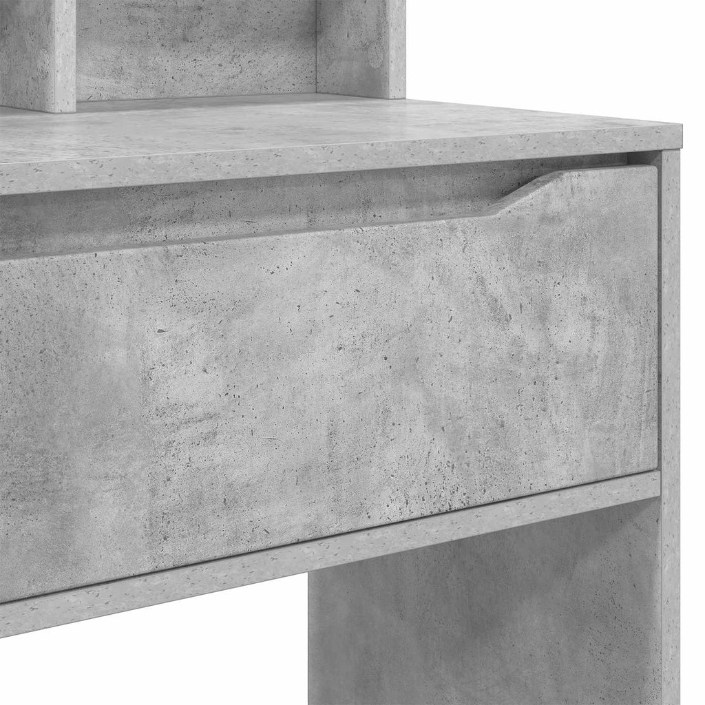 vidaXL Toaletki do sypialni Betonowy szary 80 x 39,6 x 135 cm
