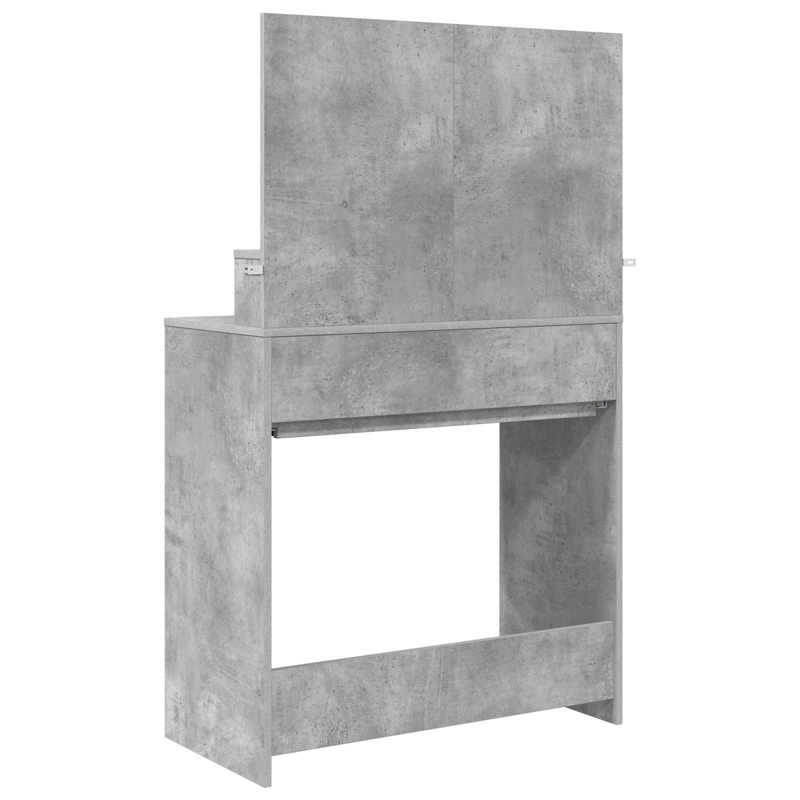 vidaXL Toaletki do sypialni Betonowy szary 80 x 39,6 x 135 cm