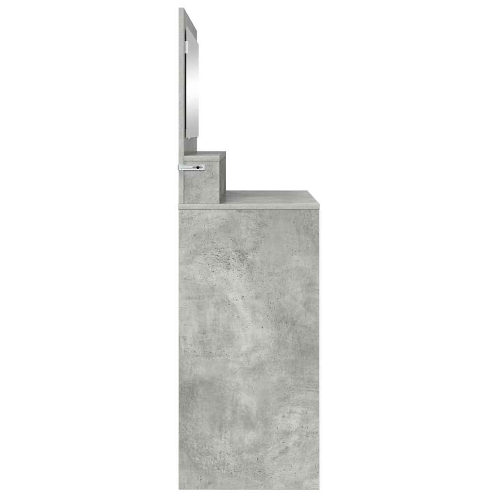 vidaXL Toaletki do sypialni Betonowy szary 80 x 39,6 x 135 cm