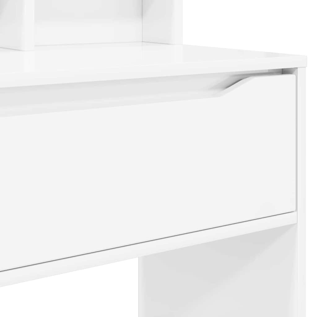 vidaXL Toaletki do sypialni Wysoki połysk biały 80 x 39,6 x 135 cm