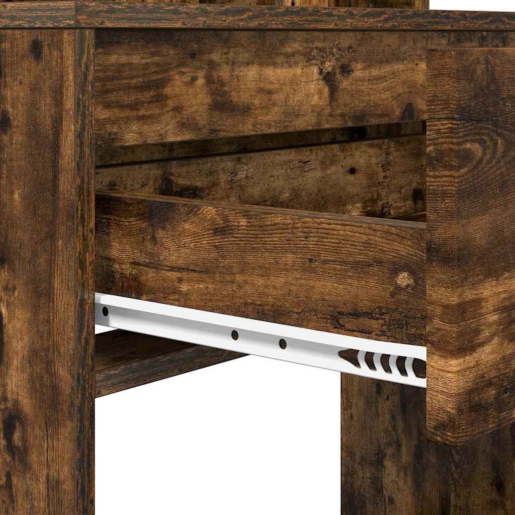 vidaXL Toaletki do sypialni z szufladą Dąb wędzony 80 x 39,6 x 135 cm