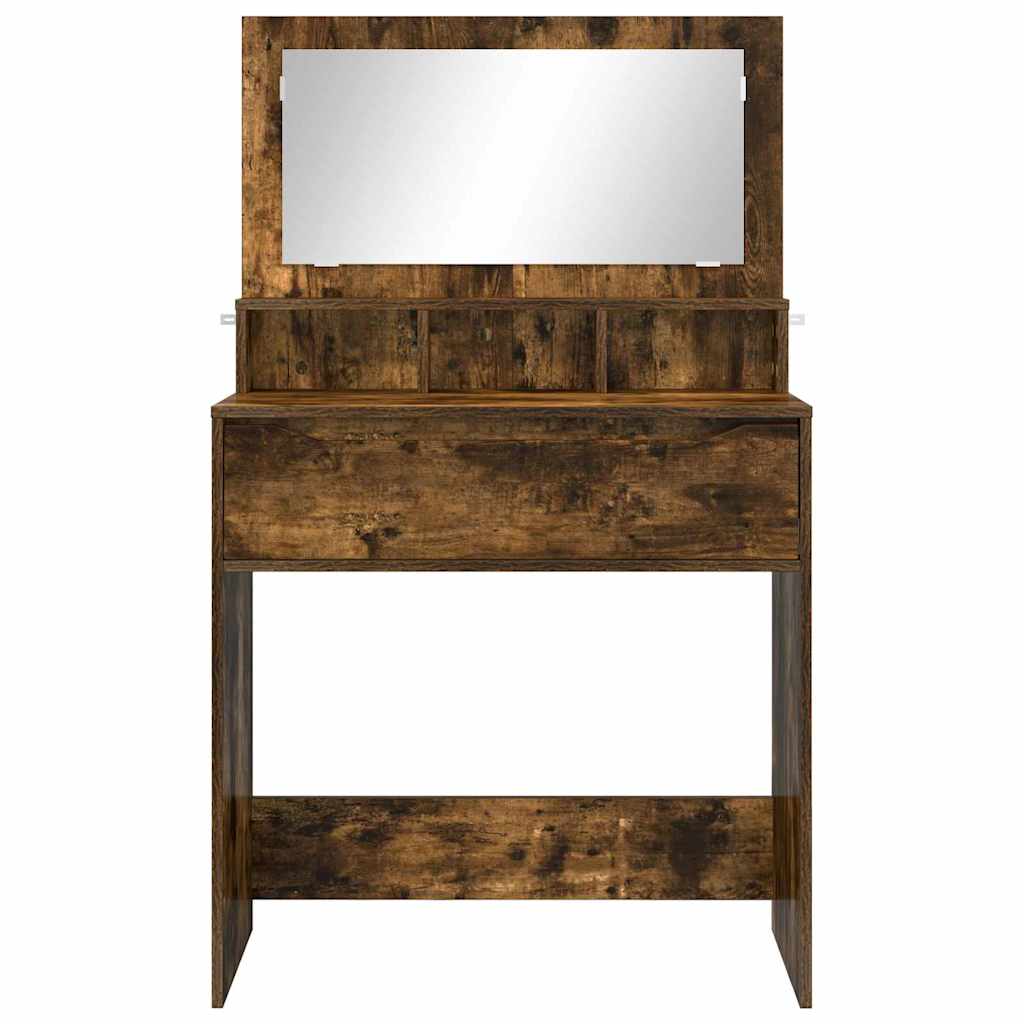 vidaXL Toaletki do sypialni z szufladą Dąb wędzony 80 x 39,6 x 135 cm