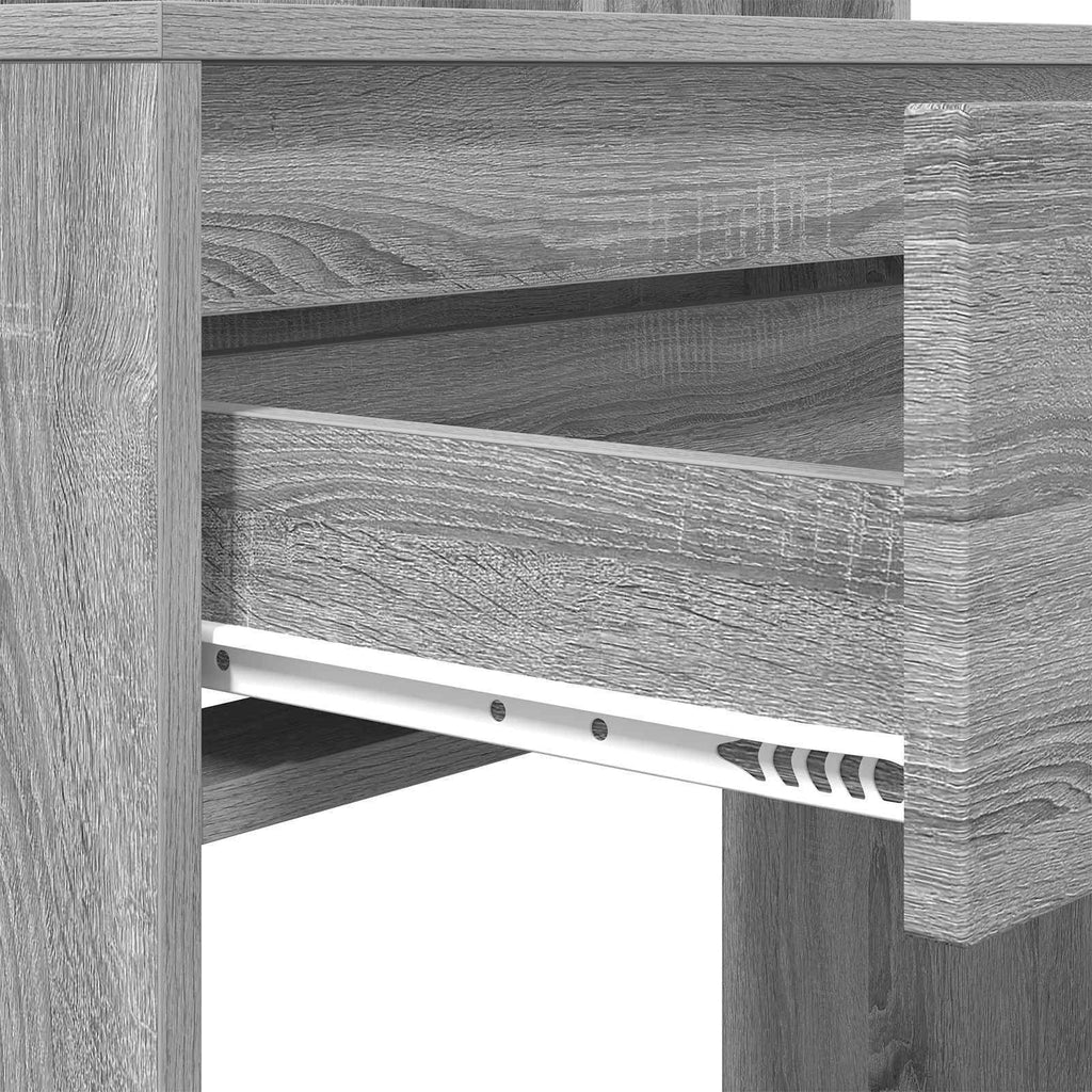 vidaXL Toaletki do sypialni Szary Sonoma 80 x 39,6 x 135 cm