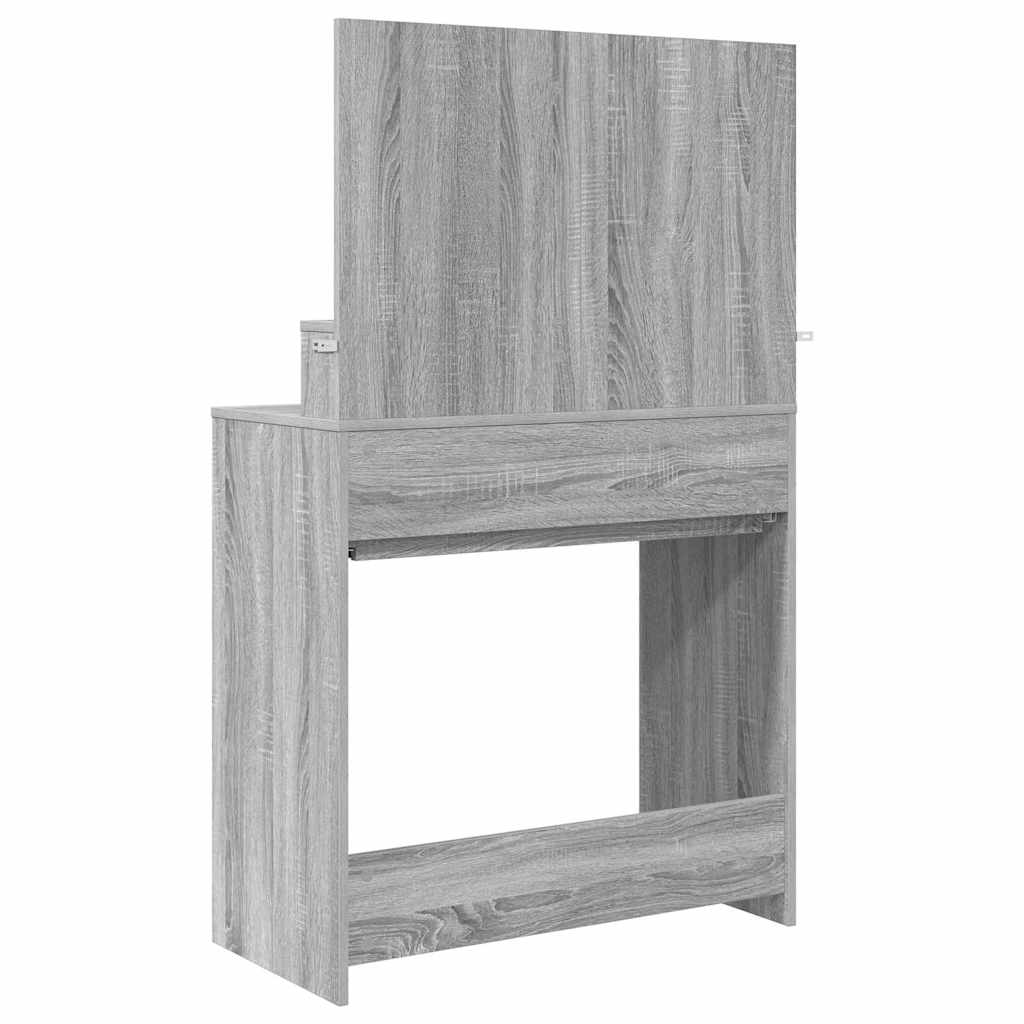 vidaXL Toaletki do sypialni z szufladą Szary Sonoma 80 x 39,6 x 135 cm