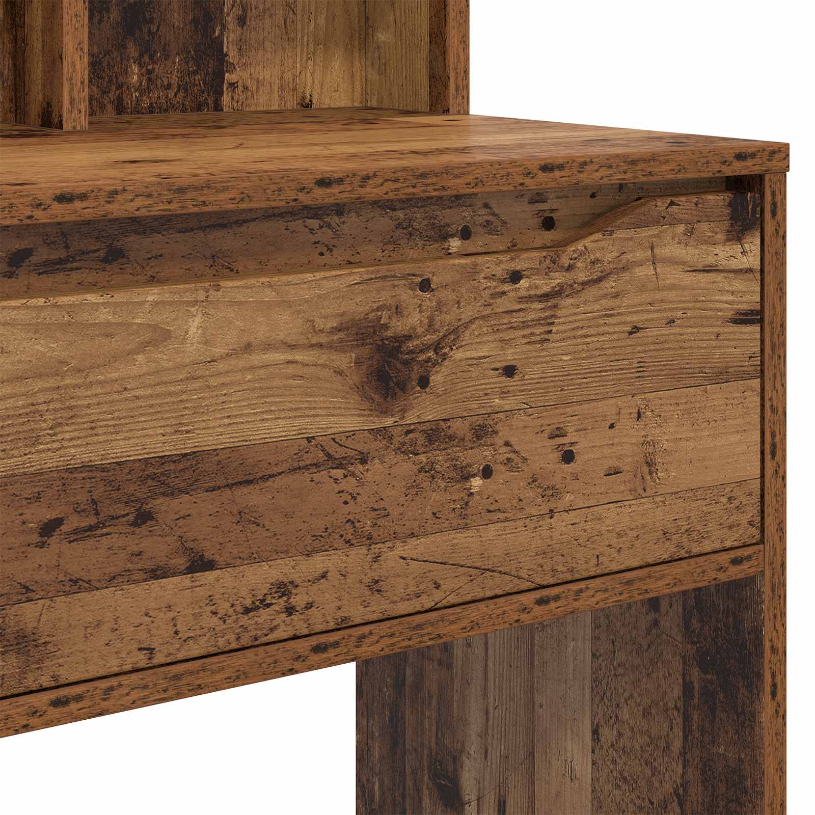 vidaXL Toaletki do sypialni Stare drewno 80 x 39,6 x 135 cm