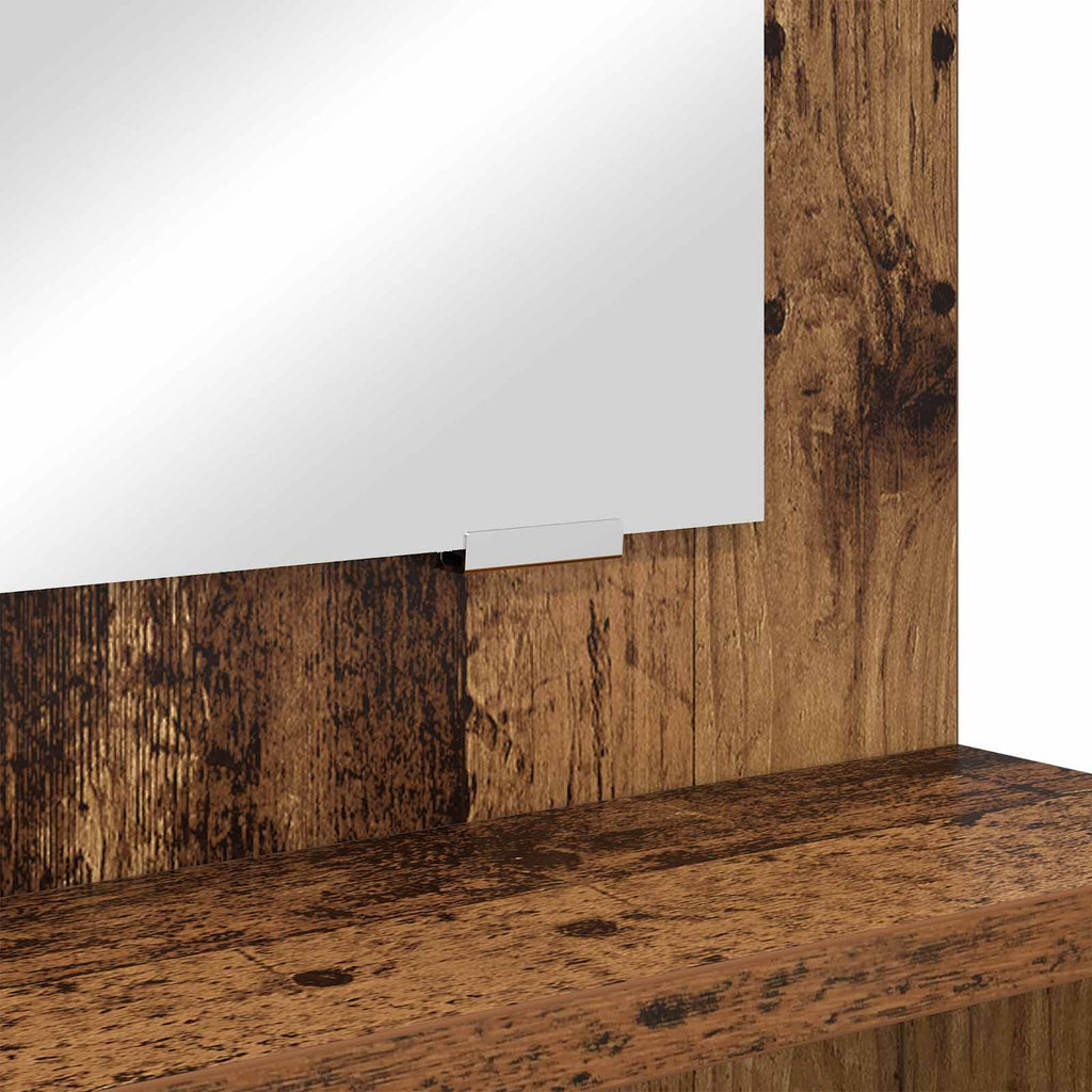 vidaXL Toaletki do sypialni Stare drewno 80 x 39,6 x 135 cm