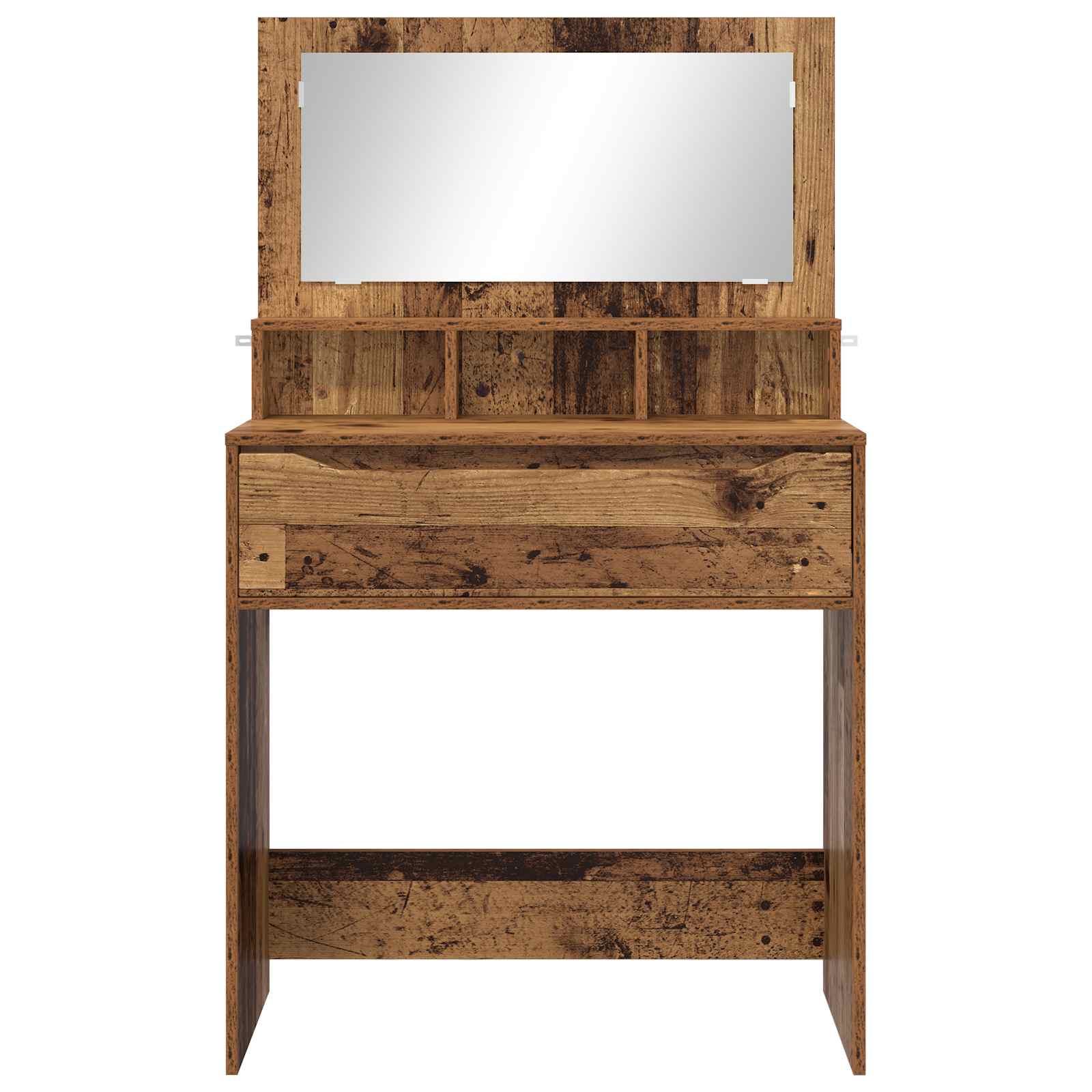 vidaXL Toaletki do sypialni Stare drewno 80 x 39,6 x 135 cm