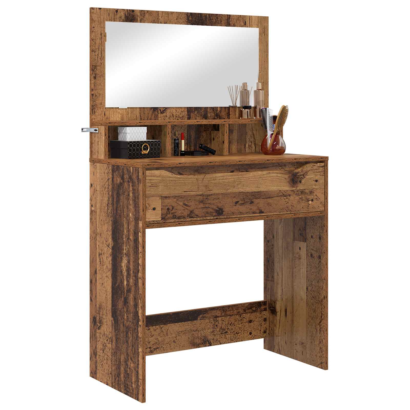vidaXL Toaletki do sypialni Stare drewno 80 x 39,6 x 135 cm