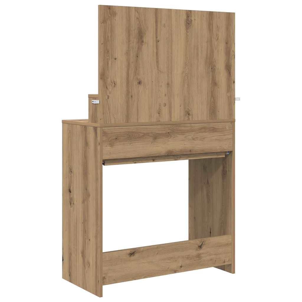vidaXL Toaletki do sypialni Dąb rzemieślniczy 80 x 39,6 x 135 cm