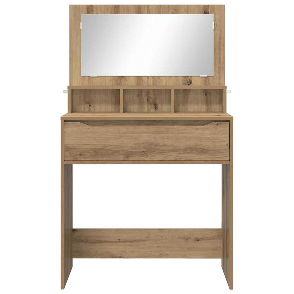 vidaXL Toaletki do sypialni Dąb rzemieślniczy 80 x 39,6 x 135 cm
