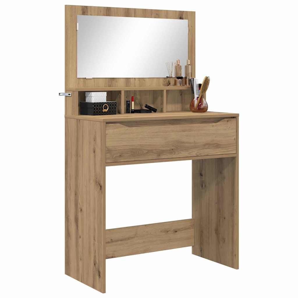 vidaXL Toaletki do sypialni Dąb rzemieślniczy 80 x 39,6 x 135 cm