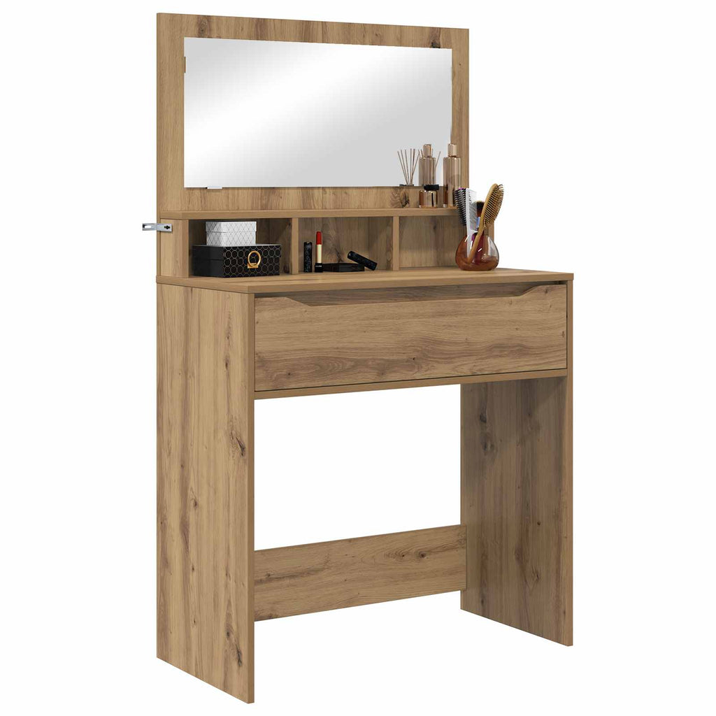 vidaXL Toaletki do sypialni Dąb rzemieślniczy 80 x 39,6 x 135 cm