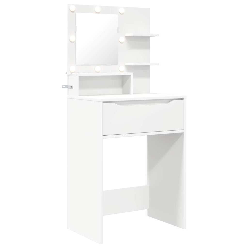 vidaXL Toaletki do sypialni Biały 80 x 39,6 x 135 cm