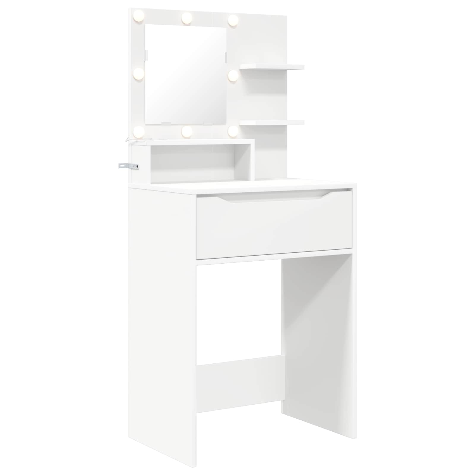 vidaXL Toaletki do sypialni Biały 80 x 39,6 x 135 cm