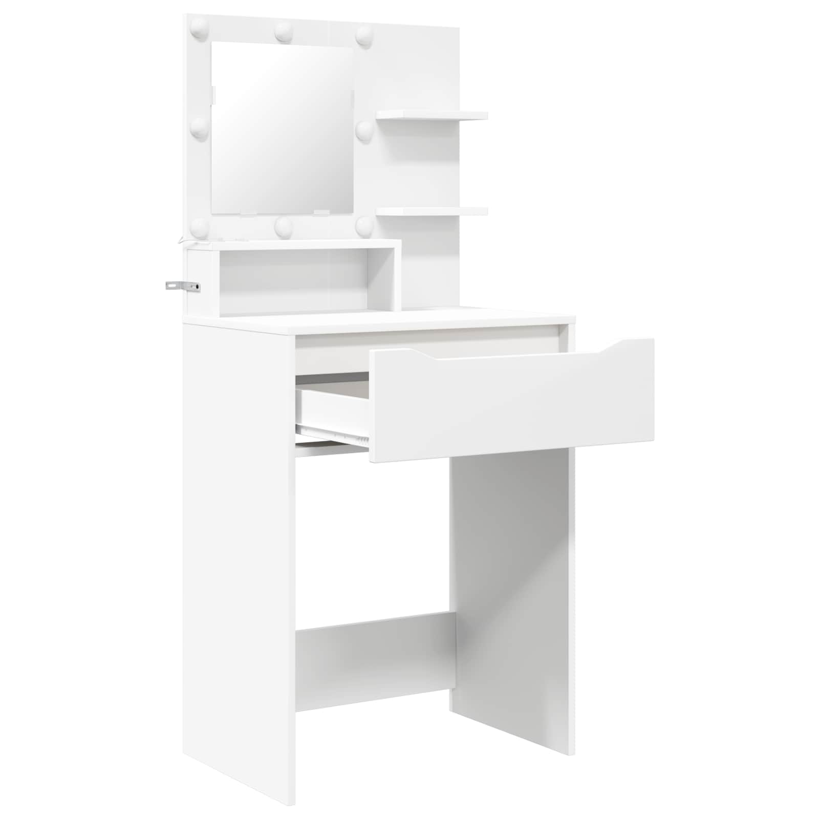 vidaXL Toaletki do sypialni Biały 80 x 39,6 x 135 cm