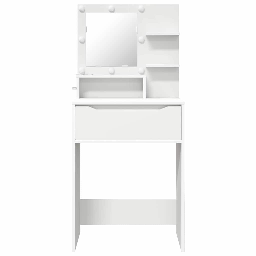 vidaXL Toaletki do sypialni z szufladą Biały 80 x 39,6 x 135 cm