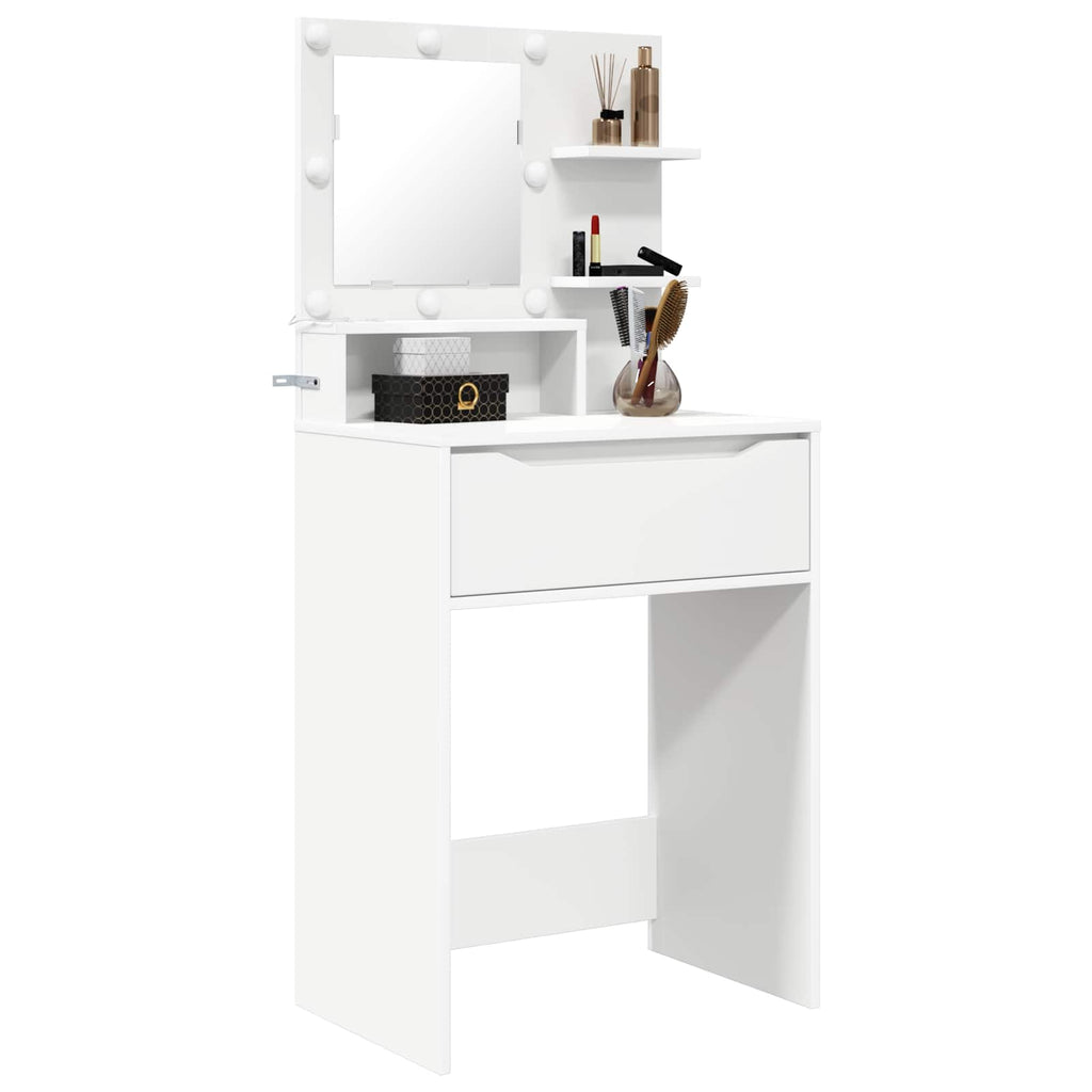 vidaXL Toaletki do sypialni Biały 80 x 39,6 x 135 cm