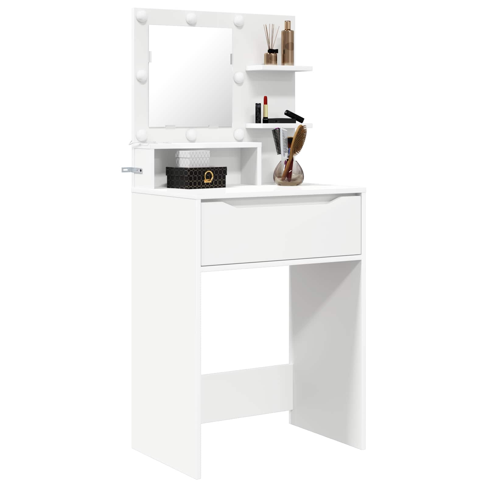 vidaXL Toaletki do sypialni Biały 80 x 39,6 x 135 cm