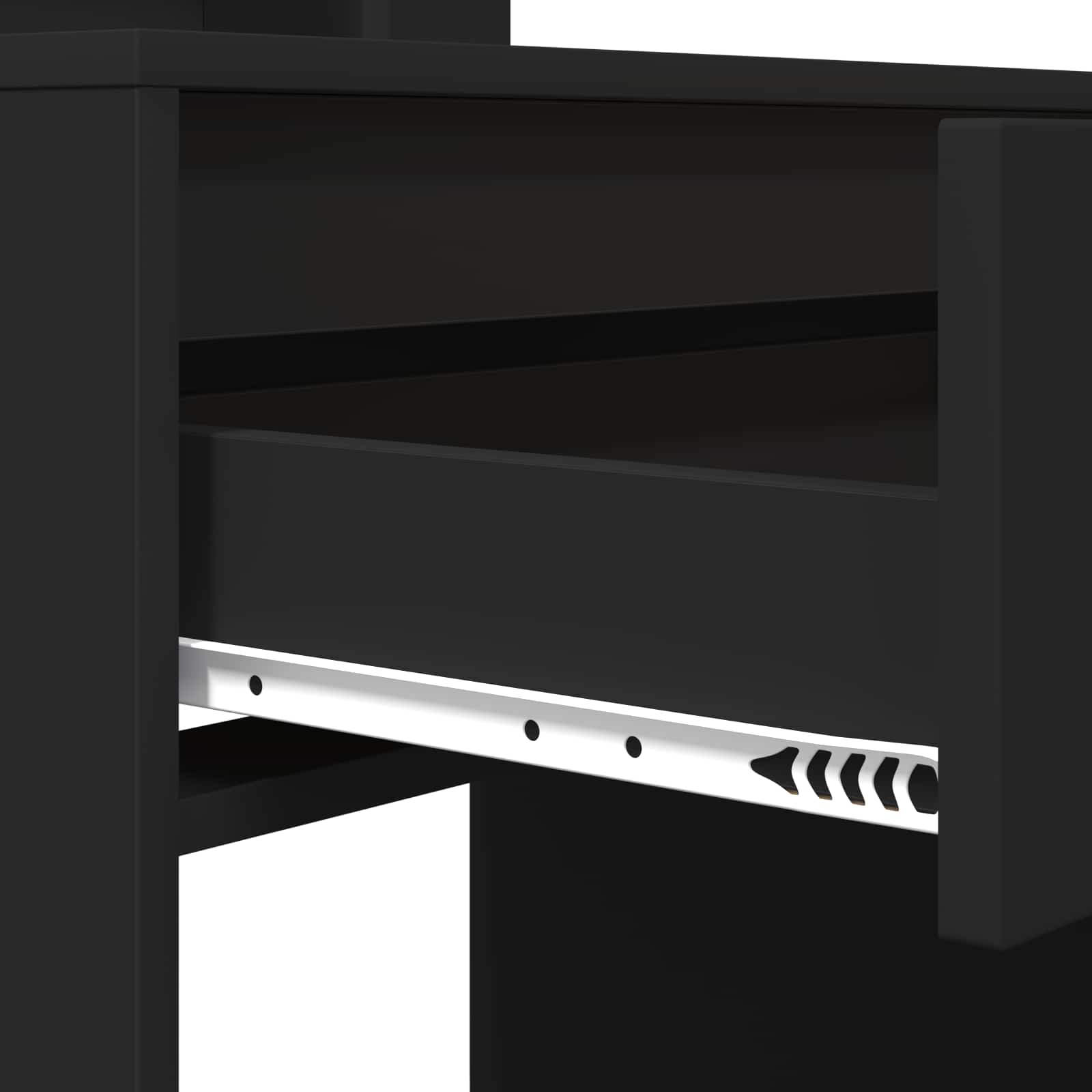 vidaXL Toaletki do sypialni Czarny 80 x 39,6 x 135 cm