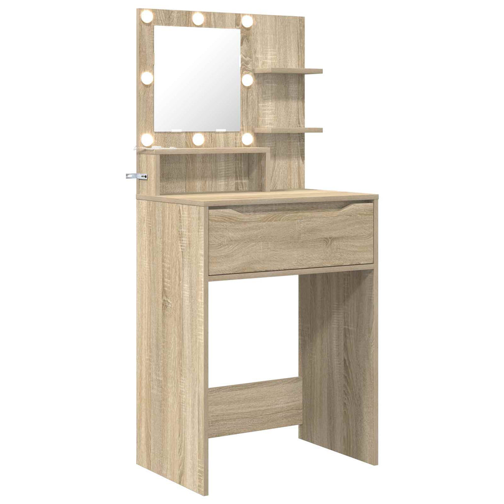 vidaXL Toaletki do sypialni dąb Sonoma 60 x 39,5 x 135 cm