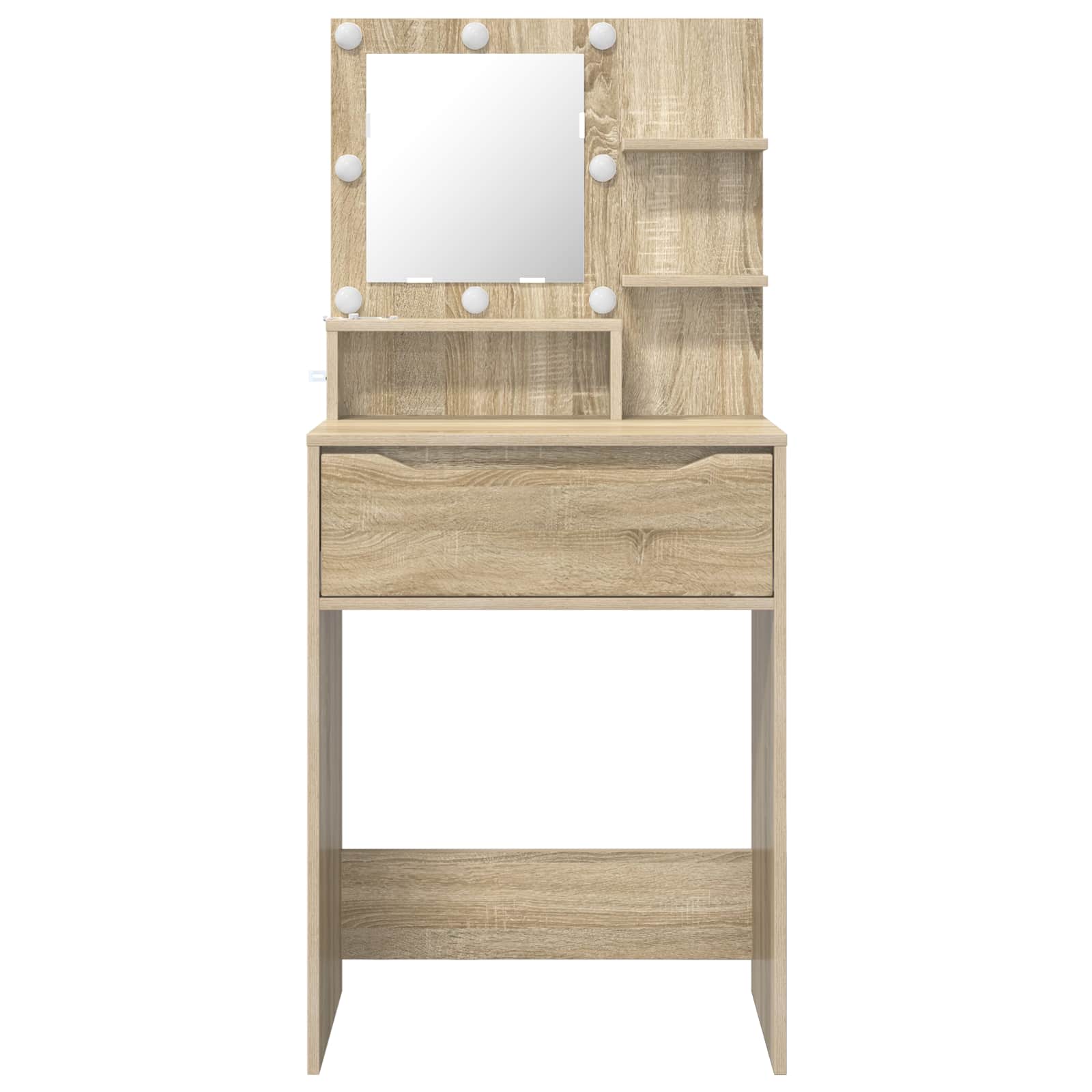vidaXL Toaletki do sypialni dąb Sonoma 60 x 39,5 x 135 cm