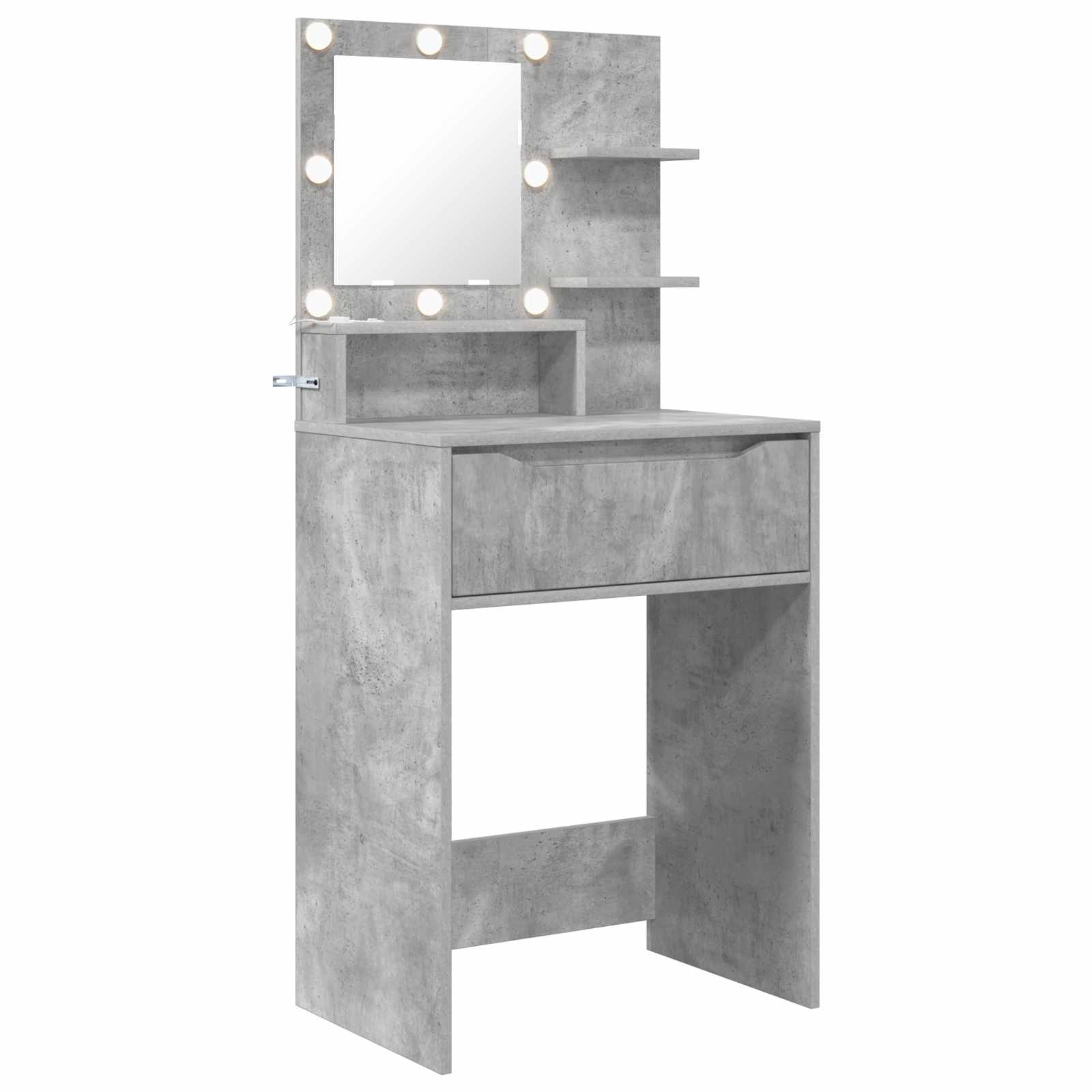 vidaXL Toaletki do sypialni Betonowy szary 80 x 39,6 x 135 cm