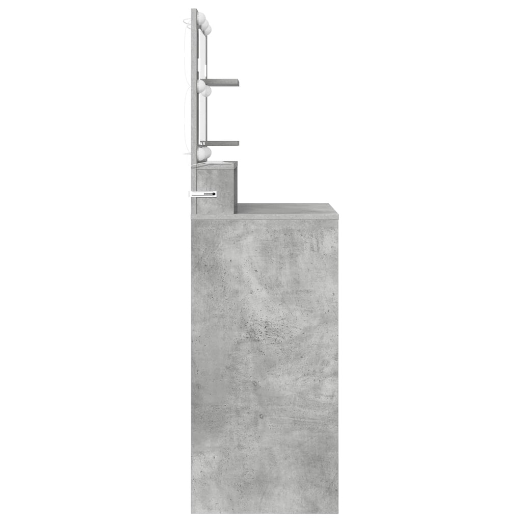 vidaXL Toaletki do sypialni Betonowy szary 80 x 39,6 x 135 cm