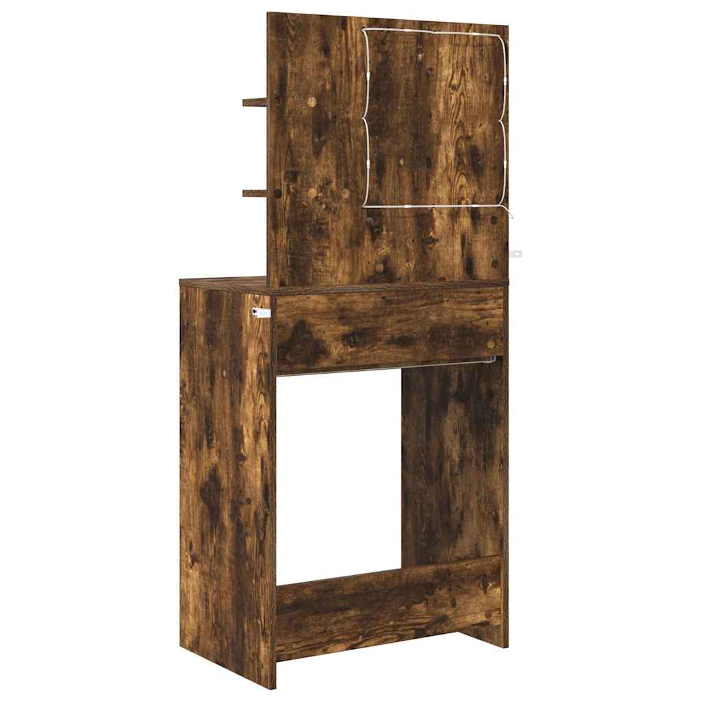 vidaXL Toaletki do sypialni z szufladą Dąb wędzony 80 x 39,6 x 135 cm