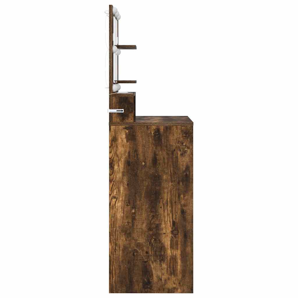 vidaXL Toaletki do sypialni z szufladą Dąb wędzony 80 x 39,6 x 135 cm