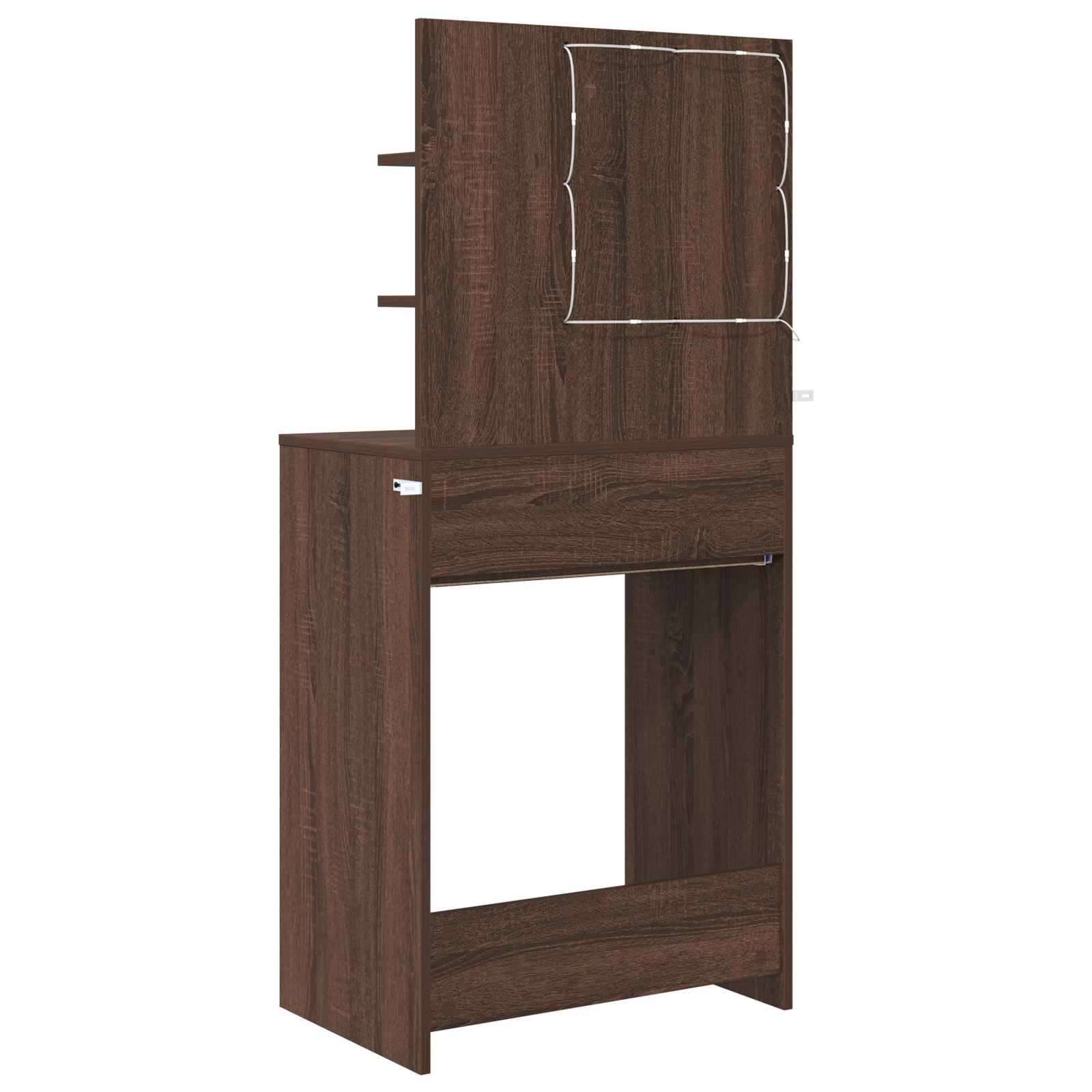 vidaXL Toaletki do sypialni Brązowy dąb 80 x 39,6 x 135 cm