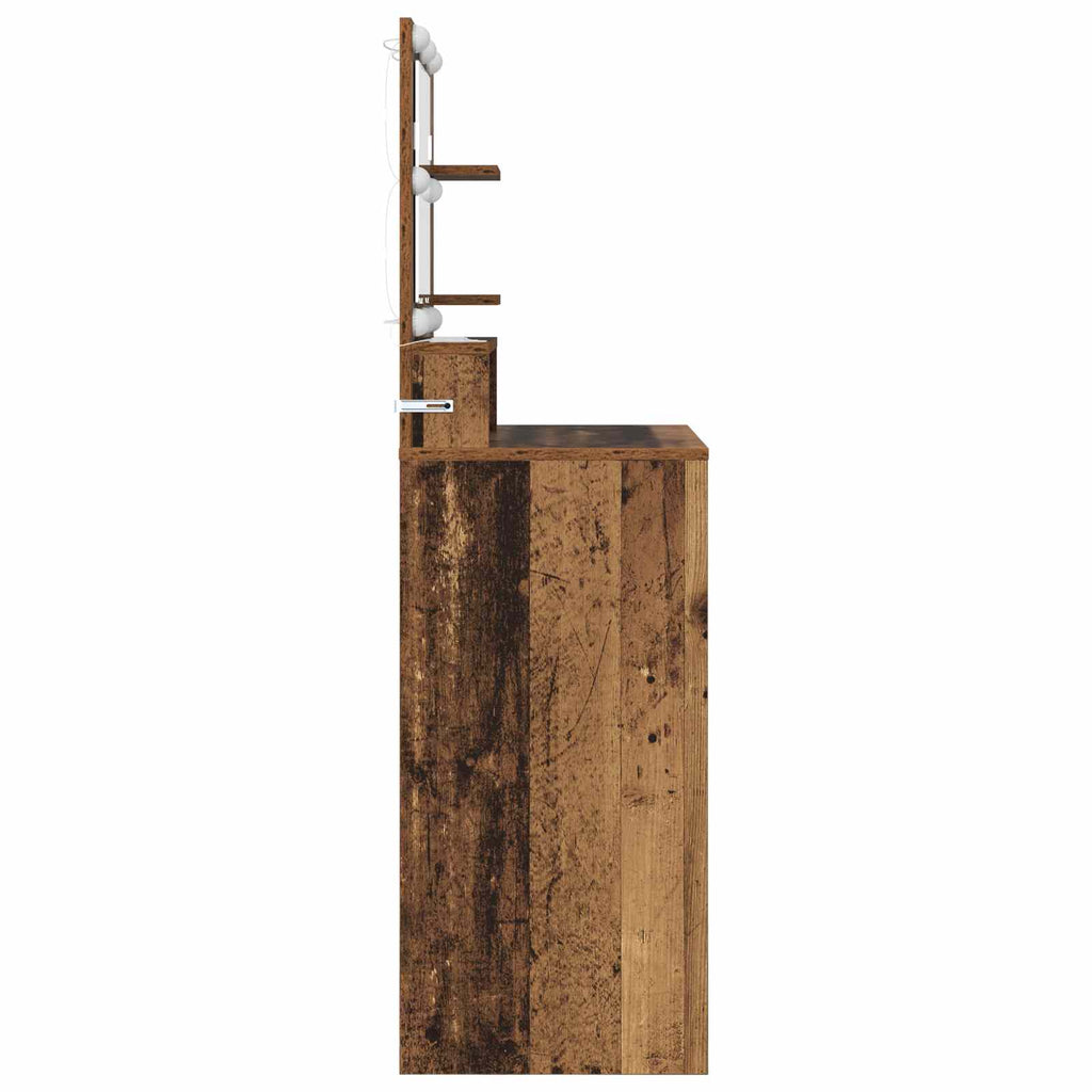 vidaXL Toaletki do sypialni Stare drewno 80 x 39,6 x 135 cm