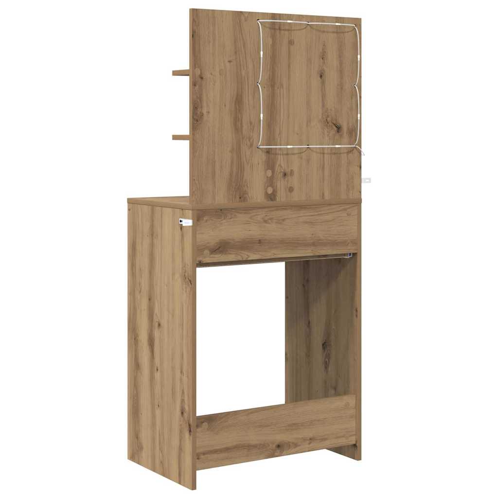 vidaXL Toaletki do sypialni Dąb rzemieślniczy 80 x 39,6 x 135 cm
