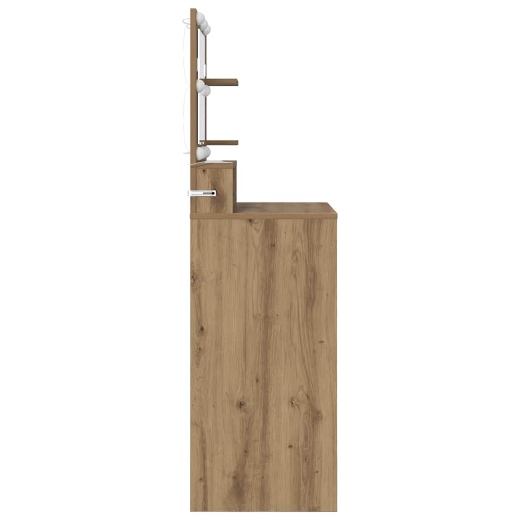 vidaXL Toaletki do sypialni Dąb rzemieślniczy 80 x 39,6 x 135 cm
