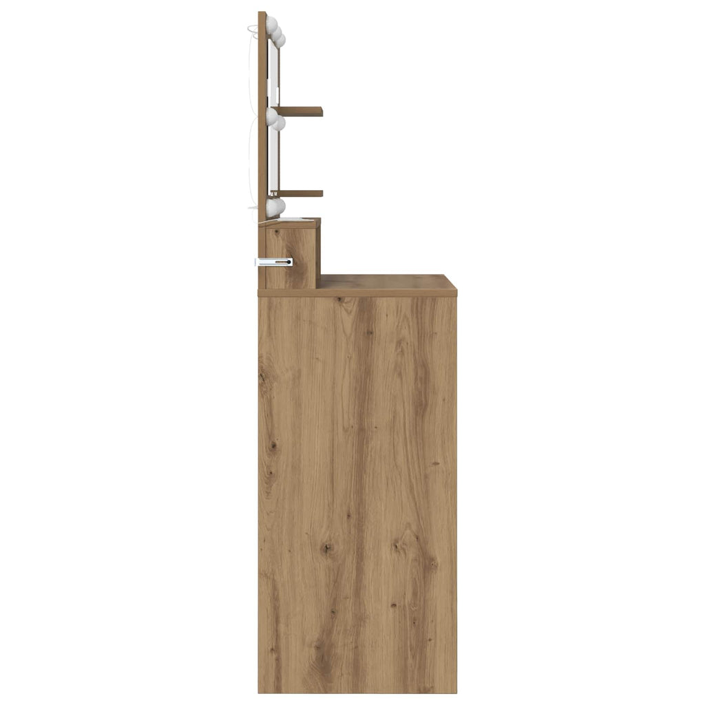 vidaXL Toaletki do sypialni Dąb rzemieślniczy 80 x 39,6 x 135 cm