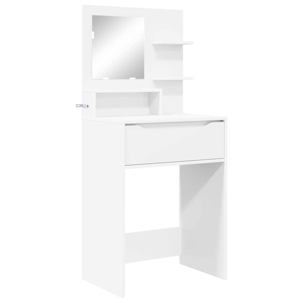 vidaXL Toaletki do sypialni z szufladą Biały 80 x 39,6 x 135 cm